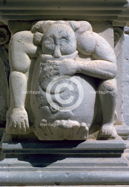 Byzantine sculpture in the Church of Panagia Ekatonpyliani on Paros, 4th century. Artist: Unknown