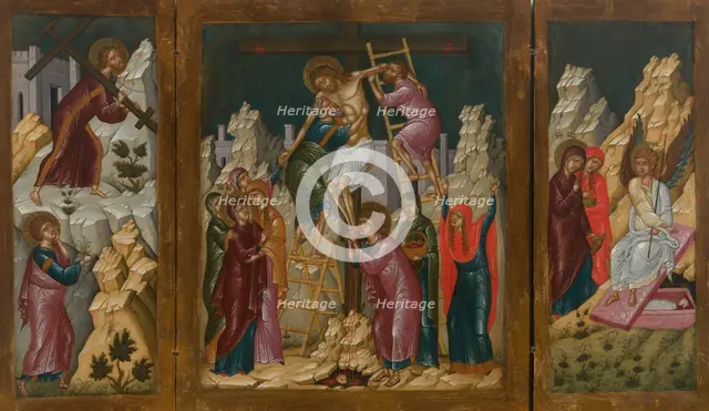 Byzantine Triptych with Scenes from the Passion of Christ, 2nd half of 16th century. Creator: Unknown.