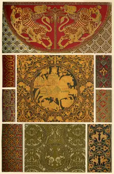 Byzantine weaving and embroidery, (1898). Creator: Unknown