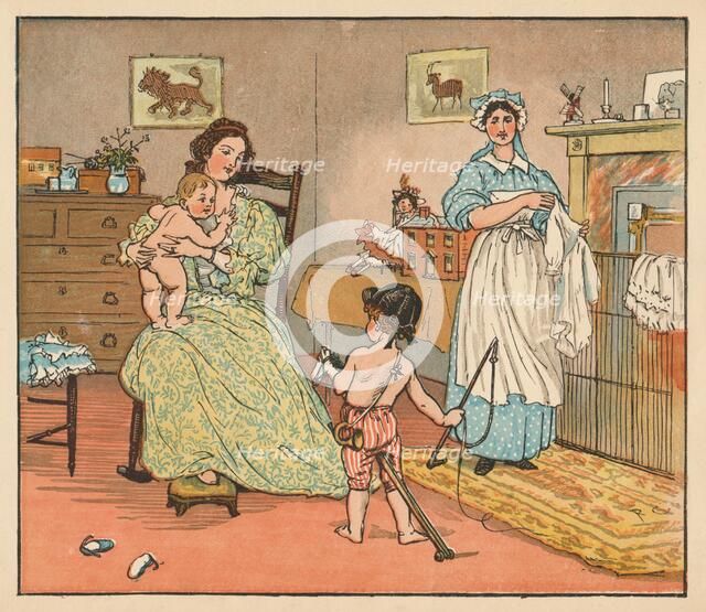 'Bye, Baby Bunting', 1882. Creator: Randolph Caldecott.