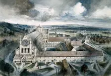 Byland Abbey, 1539, (c1960s). Artist: Alan Ernest Sorrell