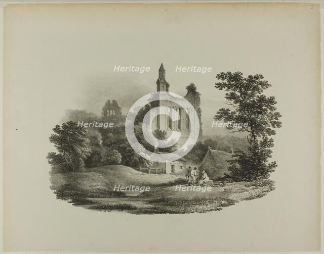 Byland Abbey, Yorkshire, 1821. Creator: Francis Nicholson.