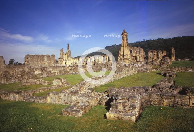 Byland Abbey, Yorkshire, 20th century. Artist: CM Dixon.