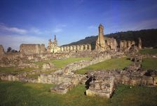 Byland Abbey, Yorkshire, 20th century. Artist: CM Dixon
