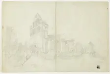 Byland Abbey, Yorkshire, c. 1820. Creator: William Westall