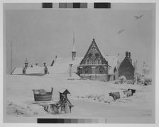 Byloke, Ghent, 1839., 1839. Creator: Thomas Shotter Boys