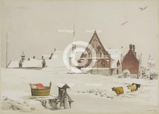 Byloke, Ghent, 1839. Creator: Thomas Shotter Boys.