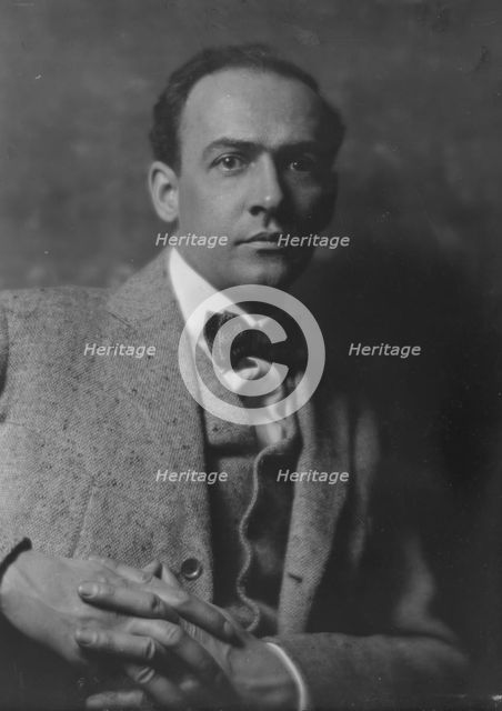 Bynner, Witter, Mr., portrait photograph, 1916 Mar. Creator: Arnold Genthe.