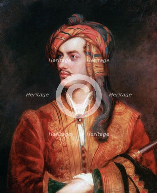 'Byron of Rochdale in Albanian Dress', 1813. Artist: Thomas Phillips