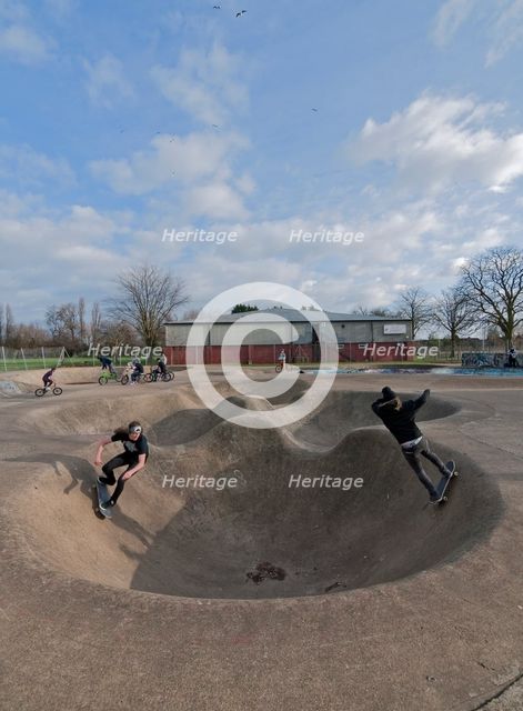 Byron Recreation Ground, Harrow Skatepark, Harrow, London, 2012. Creator: Simon Inglis.