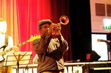 Byron Wallen, Byron Wallen 4 Corners, Battle Jazz Festival, Battle, East Sussex, July 2023. Creator: Brian O'Connor