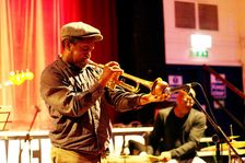 Byron Wallen, Byron Wallen 4 Corners, Battle Jazz Festival, Battle, East Sussex, July 2023. Creator: Brian O'Connor