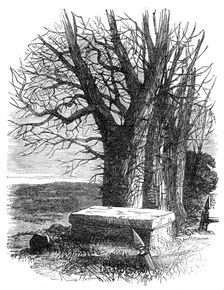 Byron's "Tomb" at Harrow, 1862. Creator: Unknown