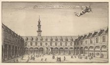 Byrsa Londinensis vulgo the Royal Exchange (Royal Exchange, London), ca. 1647. Creator: Wenceslaus Hollar