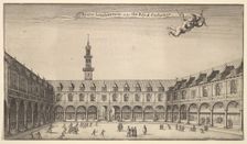 Byrsa Londinensis vulgo the Royal Exchange (Royal Exchange, London), ca. 1647. Creator: Wenceslaus Hollar
