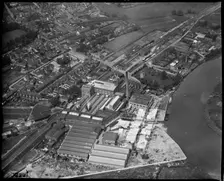 C Townsend Hook and Co Snodland Paper Mill and environs, Snodland, Kent, c1930s. Creator: Arthur William Hobart