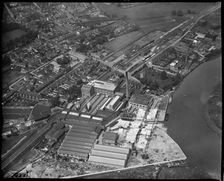 C Townsend Hook and Co Snodland Paper Mill and environs, Snodland, Kent, c1930s. Creator: Arthur William Hobart