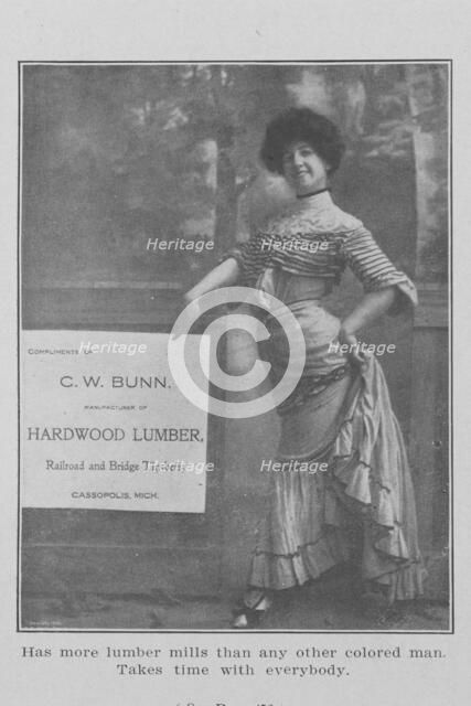 C. W. Bunn; Manufacturer of hardwood lumber, railroad and bridge timbers; Cassopolis, Mich., 1907. Creator: Unknown.