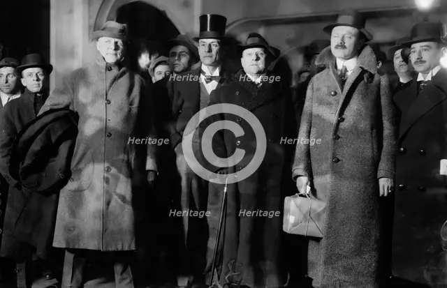 C.A.H. Friedmann, C. deVidal Hundt, C.E. Finlay, Dr. F.F. Friedmann, 1913. Creator: Bain News Service.