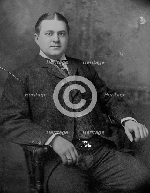 C.B. Gates seated, 1910. Creator: Bain News Service.