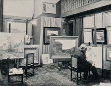 C. Cazin in his Studio c1897