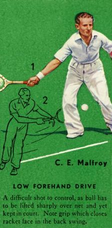 C. E. Malfroy - Low Forehand Drive c1935. Creator: Unknown