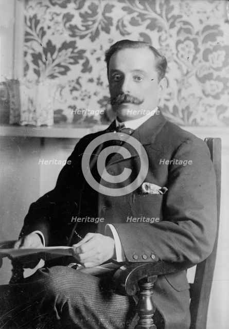 C.E.H. Hobhouse, seated, 1915. Creator: Bain News Service.
