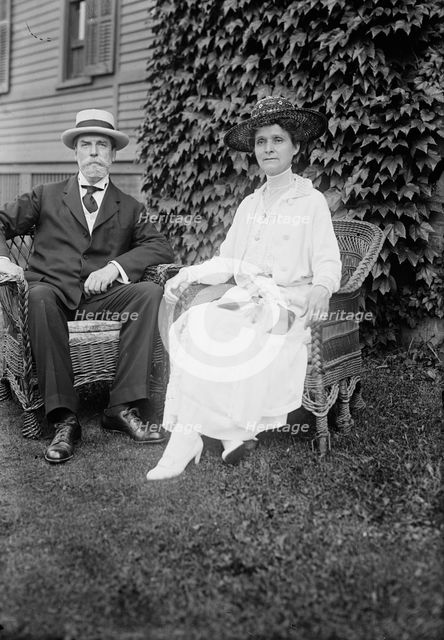 C.E. Hughes & wife, between c1915 and c1920. Creator: Bain News Service.