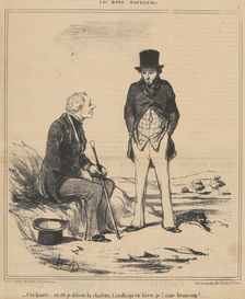 C'est bizarre ... été, 19th century. Creator: Honore Daumier