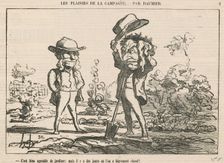 C'est bien agréable de jardiner, 19th century. Creator: Honore Daumier