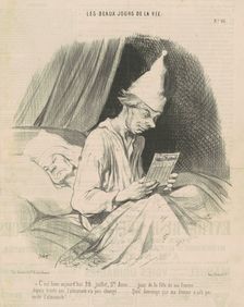 C'est bien aujourd'hui 28 Juillet ..., 19th century. Creator: Honore Daumier