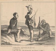 C'est bien décidé ... Je ne chasserai plus avec vous! ..., 19th century. Creator: Honore Daumier