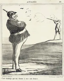 C'est dommage que ma chasse à moi soit fermée, 1867. Creator: Honore Daumier