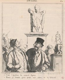 C'est l'apollon du nouvel opéra, 19th century. Creator: Honore Daumier