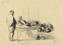 C'est la Paix. Tu vois pas un kepi!, c. 1919. Creator: Jean Louis Forain