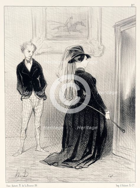 C'est singulier... il ne me vient plus d'idées maintenant..., 1844. Creator: Honore Daumier.