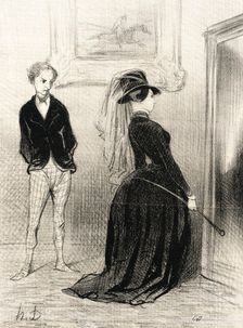C'est singulier, il ne me vient plus d'idées maintenant.., 1844. Creator: Honore Daumier