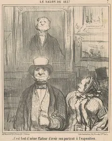 C'est tout d'même flatteur d'avoir ..., 19th century. Creator: Honore Daumier