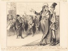 C'est tout de même flatteur d'avoir fait tant d'élèves!..., 1838. Creator: Honore Daumier