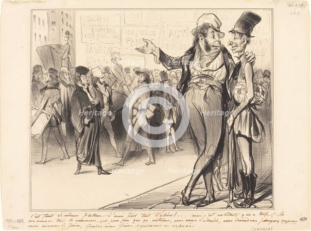 C'est tout de même flatteur d'avoir fait tant d'élèves!..., 1838. Creator: Honore Daumier.