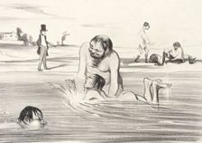 C'est un petit diable un vrai Dauphin..., 1839. Creator: Honore Daumier