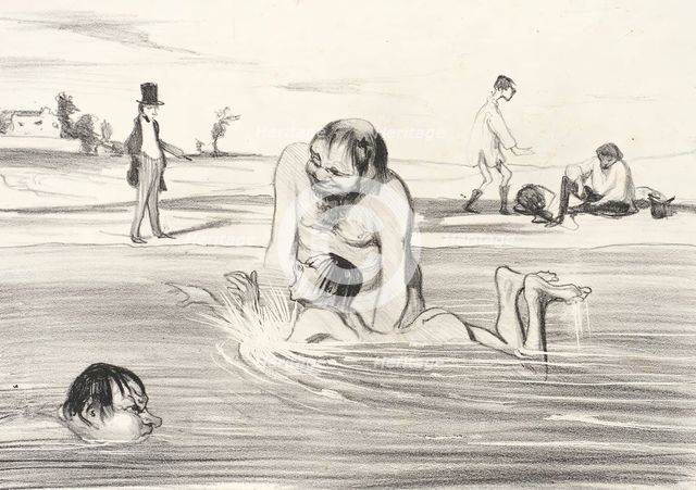 C'est un petit diable un vrai Dauphin..., 1839. Creator: Honore Daumier.