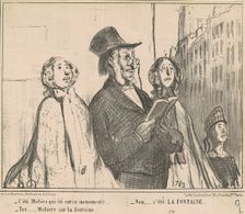C'été Molière qui été sur ce monumente ..., 19th century. Creator: Honore Daumier