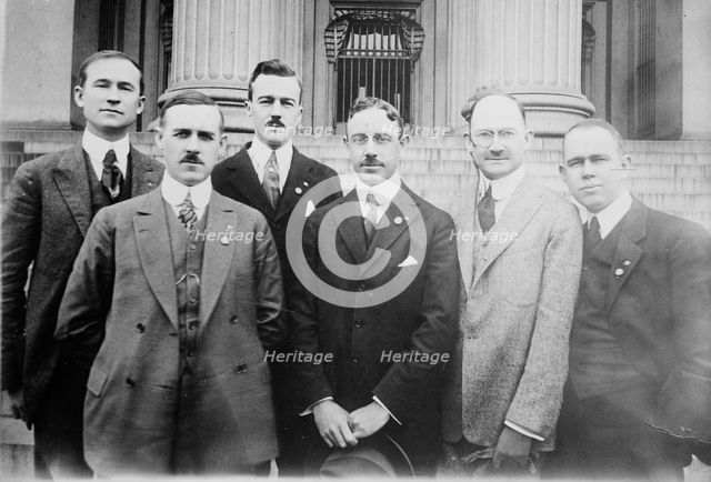 C.F. Horner, F.R. Wilson, Clarkson Potter, L.B. Franklin, R.W. Emerson..., between c1915 and c1920. Creator: Bain News Service.