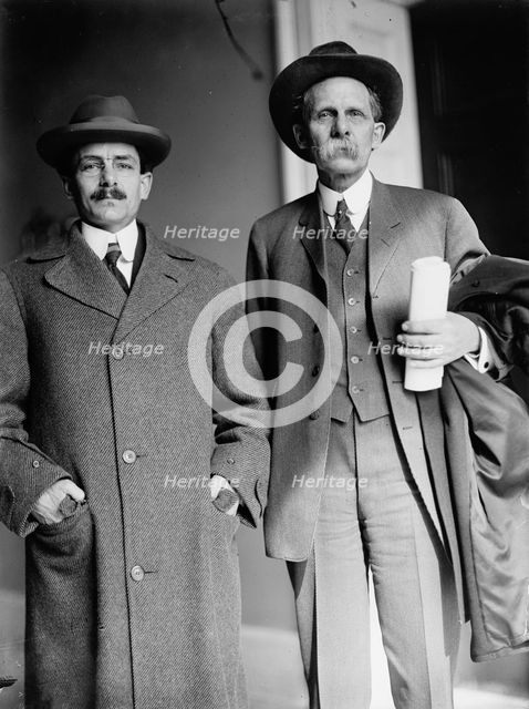 C.G. Elliott, right, with A.D. Moorehouse, 1911. Creator: Harris & Ewing.