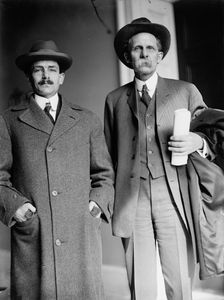 C.G. Elliott, right, with A.D. Moorehouse, 1911. Creator: Harris & Ewing