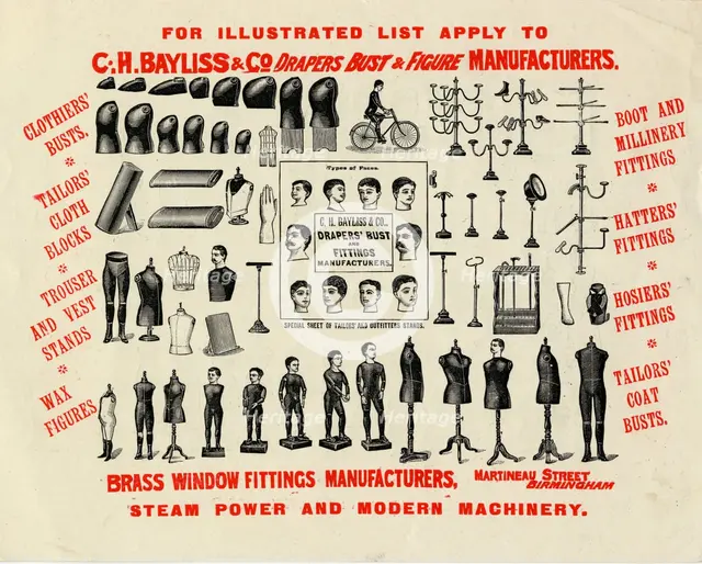 C.H.Bayliss & Co - mens shop dressing, 19th century. Artist: Unknown