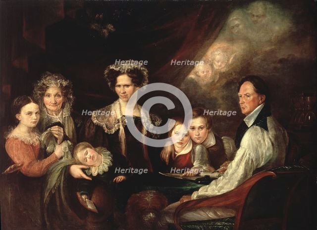 C.J. Lagercrantz, Assessor, and his Family, early 19th century. Creator: Gustaf Wilhelm Finnberg.