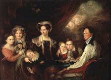 C.J. Lagercrantz, Assessor, and his Family, early 19th century. Creator: Gustaf Wilhelm Finnberg