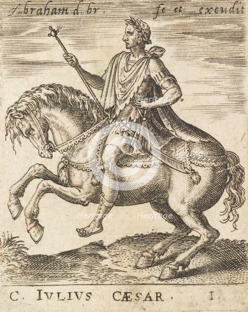 C. Julius Caesar from Twelve Caesars on Horseback, c1565-1587. Creator: Abraham de Bruyn.